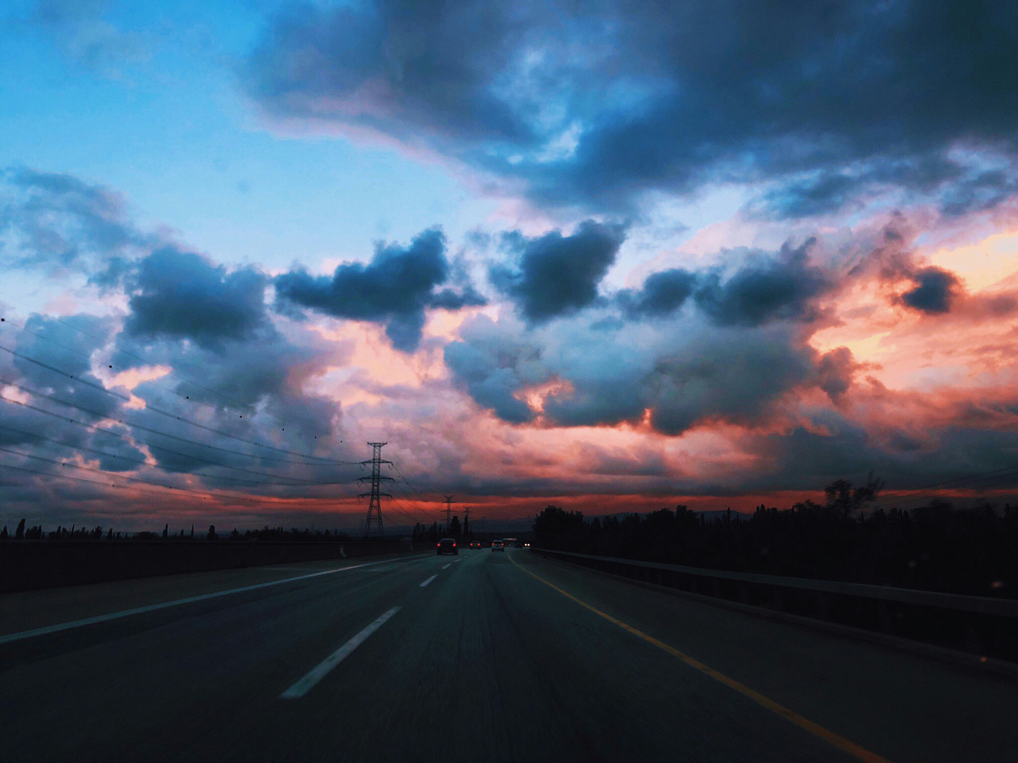 gray asphalt road